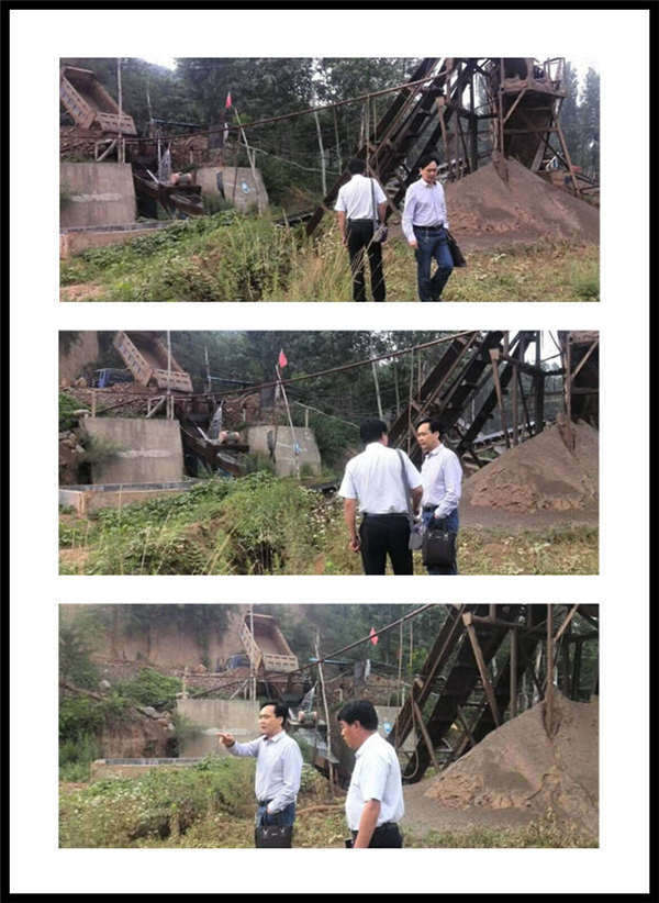 白經理來到靈寶沙場的工作現場
